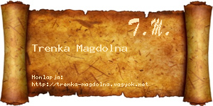 Trenka Magdolna névjegykártya